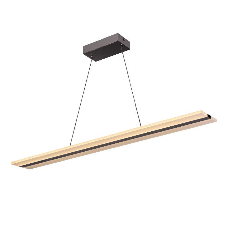 LED Zatemnitveni lestenec na vrvici LED/40W/230V 3000-6500K krom + Daljinski upravljalnik