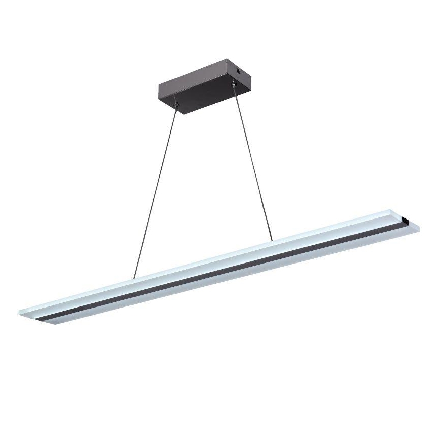 LED Zatemnitveni lestenec na vrvici LED/40W/230V 3000-6500K krom + Daljinski upravljalnik
