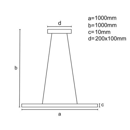LED Zatemnitveni lestenec na vrvici LED/40W/230V 3000-6500K krom + Daljinski upravljalnik
