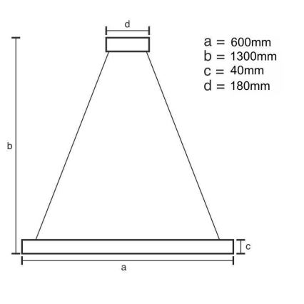 LED Zatemnitveni lestenec na vrvici LED/40W/230V 3000-6500K zlata + Daljinski upravljalnik