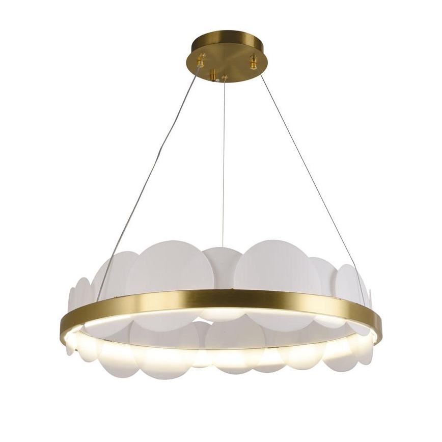 LED Zatemnitveni lestenec na vrvici LED/40W/230V 3000-6500K zlata + Daljinski upravljalnik