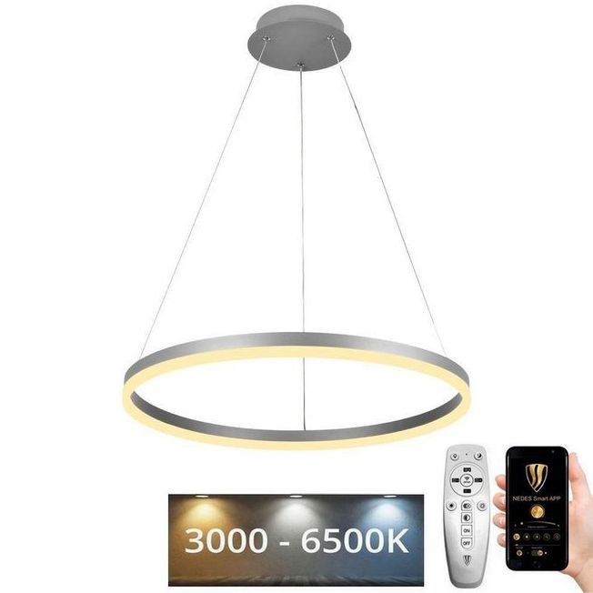 LED Zatemnitveni lestenec na vrvici LED/42W/230V 3000-6500K + Daljinski upravljalnik