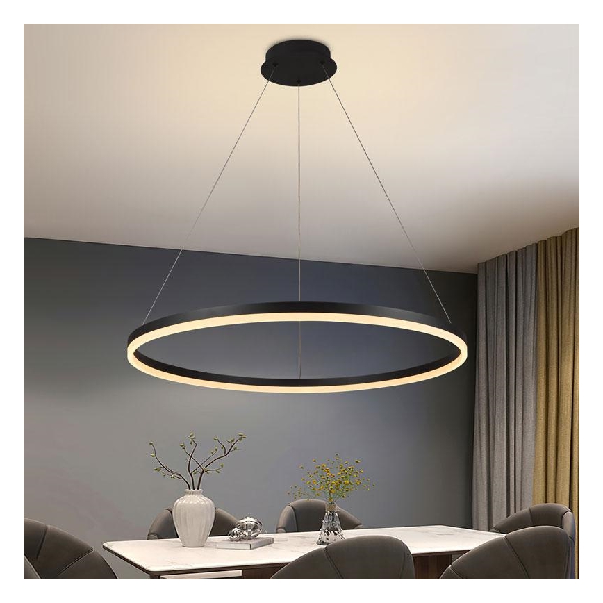 LED Zatemnitveni lestenec na vrvici LED/42W/230V 3000-6500K + Daljinski upravljalnik