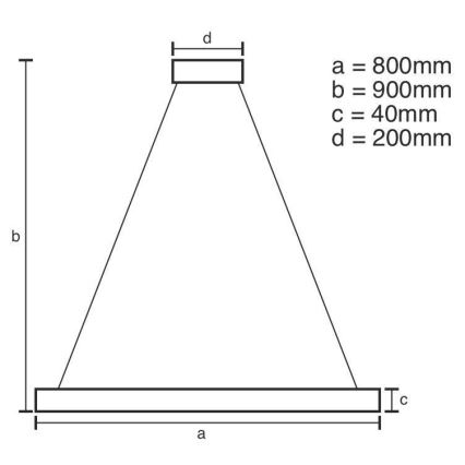 LED Zatemnitveni lestenec na vrvici LED/42W/230V 3000-6500K + Daljinski upravljalnik