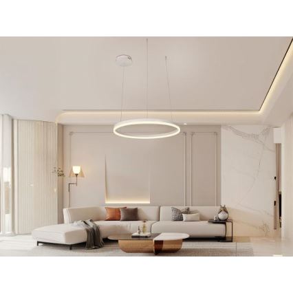 LED Zatemnitveni lestenec na vrvici LED/42W/230V 3000-6500K + Daljinski upravljalnik