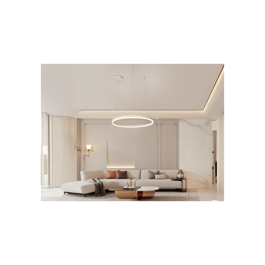 LED Zatemnitveni lestenec na vrvici LED/42W/230V 3000-6500K + Daljinski upravljalnik