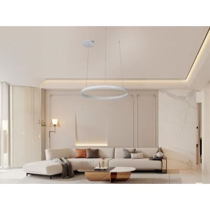 LED Zatemnitveni lestenec na vrvici LED/42W/230V 3000-6500K + Daljinski upravljalnik