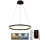 LED Zatemnitveni lestenec na vrvici LED/42W/230V 3000-6500K pr. 60 cm + Daljinski upravljalnik