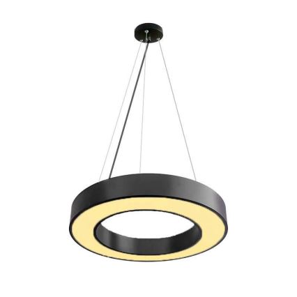 LED Zatemnitveni lestenec na vrvici LED/45W/230V 3000-6500K črna + Daljinski upravljalnik