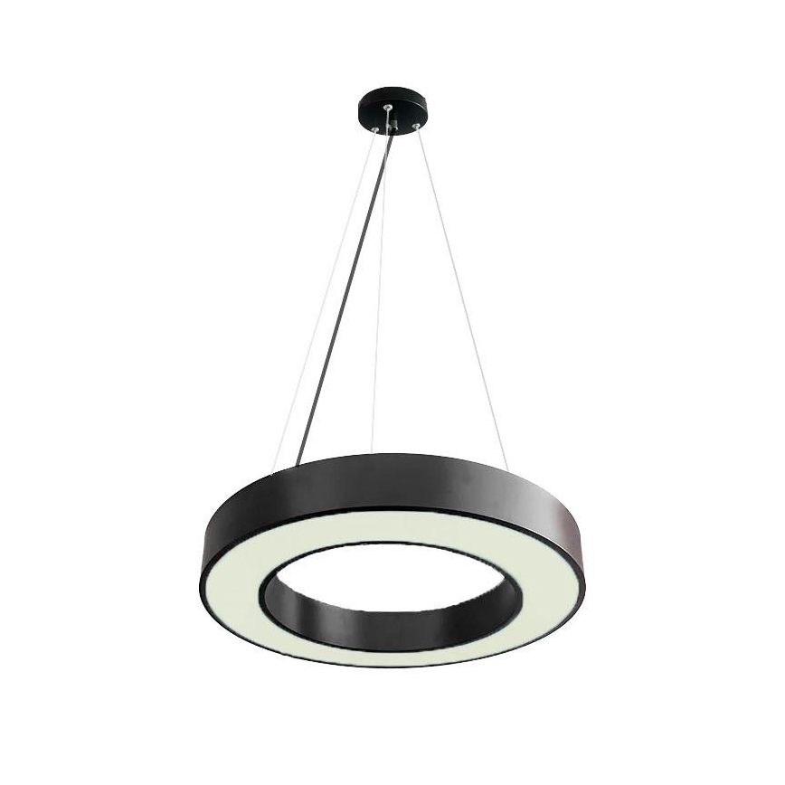 LED Zatemnitveni lestenec na vrvici LED/45W/230V 3000-6500K črna + Daljinski upravljalnik