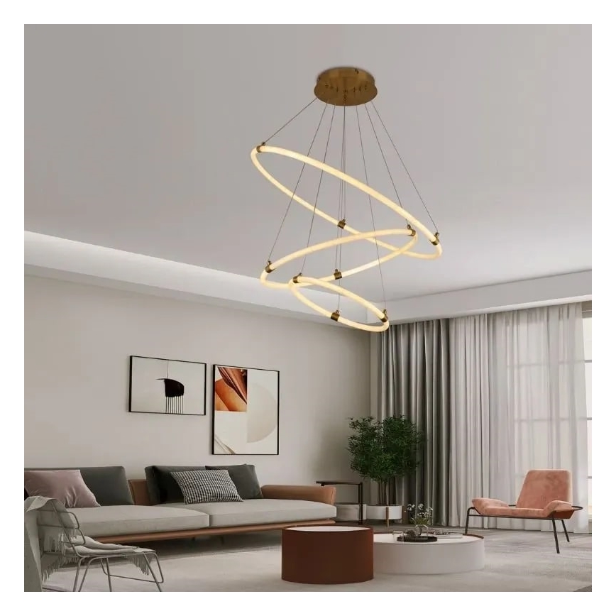 LED Zatemnitveni lestenec na vrvici LED/45W/230V 3000-6500K + Daljinski upravljalnik