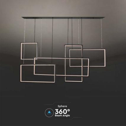 LED Zatemnitveni lestenec na vrvici LED/45W/230V 3000K črna