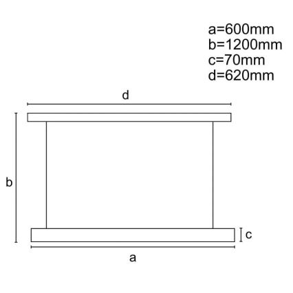LED Zatemnitveni lestenec na vrvici LED/45W/230V 3000-6500K črna + Daljinski upravljalnik