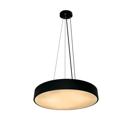 LED Zatemnitveni lestenec na vrvici LED/50W/230V 3000-6500K črna + Daljinski upravljalnik