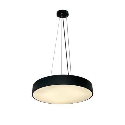 LED Zatemnitveni lestenec na vrvici LED/50W/230V 3000-6500K črna + Daljinski upravljalnik