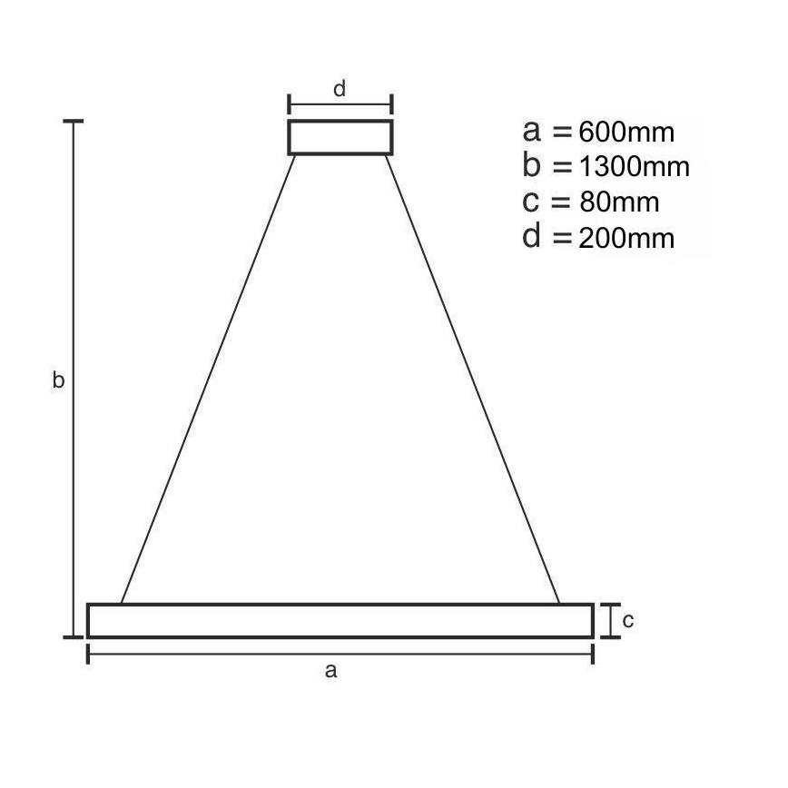 LED Zatemnitveni lestenec na vrvici LED/50W/230V 3000-6500K + Daljinski upravljalnik