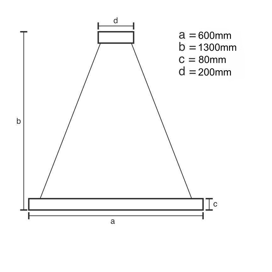 LED Zatemnitveni lestenec na vrvici LED/50W/230V 3000-6500K + Daljinski upravljalnik