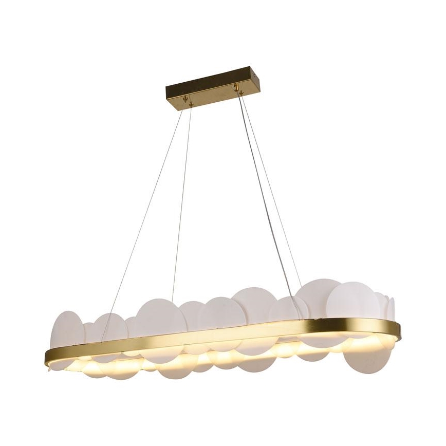 LED Zatemnitveni lestenec na vrvici LED/50W/230V 3000-6500K zlata + Daljinski upravljalnik