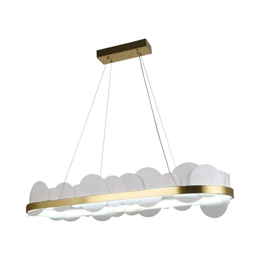 LED Zatemnitveni lestenec na vrvici LED/50W/230V 3000-6500K zlata + Daljinski upravljalnik