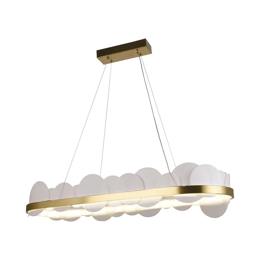 LED Zatemnitveni lestenec na vrvici LED/50W/230V 3000-6500K zlata + Daljinski upravljalnik