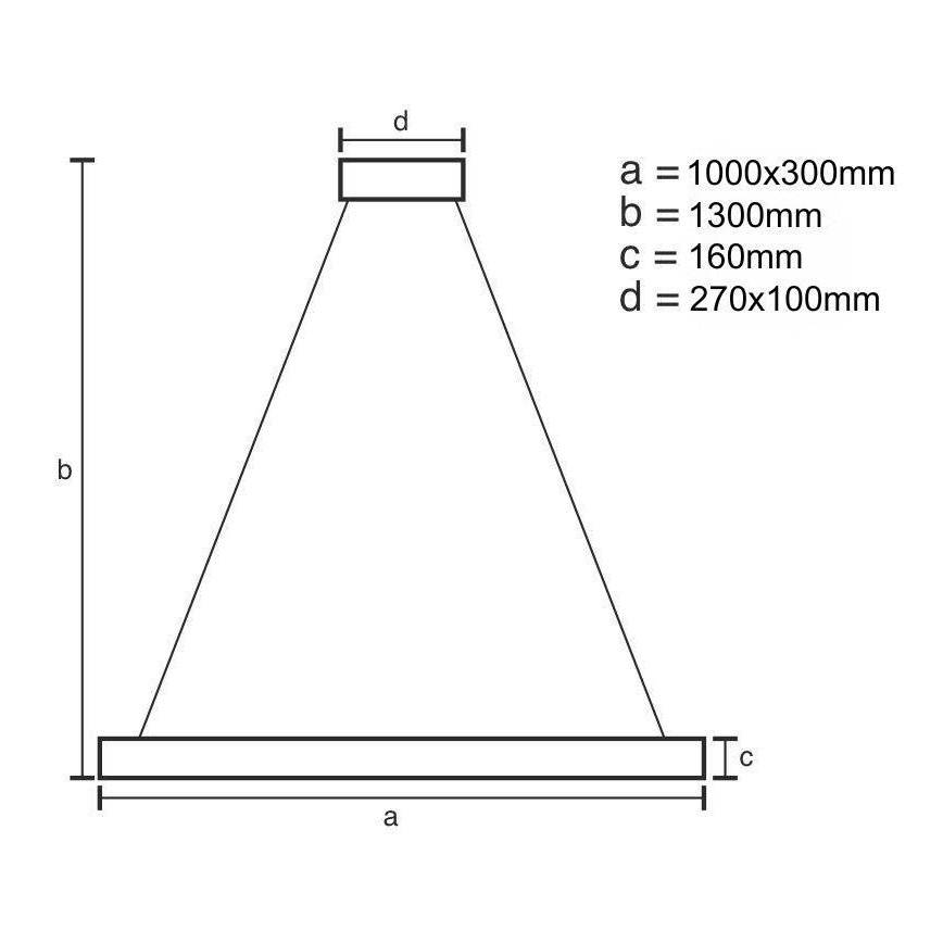 LED Zatemnitveni lestenec na vrvici LED/50W/230V 3000-6500K zlata + Daljinski upravljalnik
