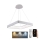 LED Zatemnitveni lestenec na vrvici LED/55W/230V 3000-6500K bela + Daljinski upravljalnik