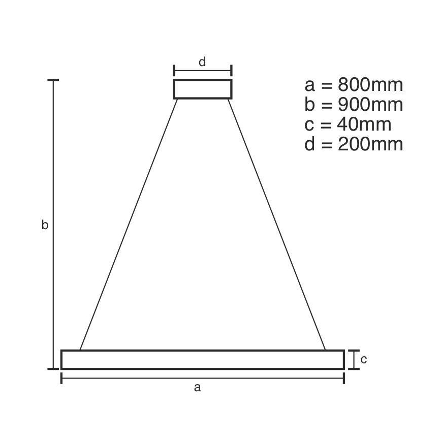 LED Zatemnitveni lestenec na vrvici LED/55W/230V 3000-6500K + Daljinski upravljalnik