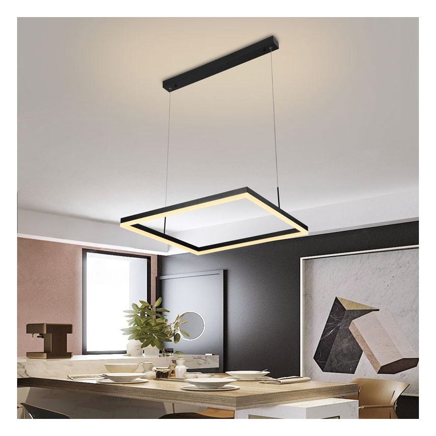 LED Zatemnitveni lestenec na vrvici LED/55W/230V 3000-6500K + Daljinski upravljalnik
