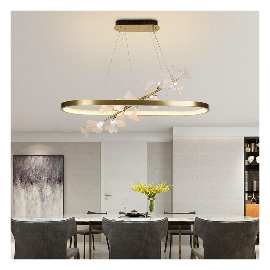 LED Zatemnitveni lestenec na vrvici LED/55W/230V 3000-6500K + Daljinski upravljalnik