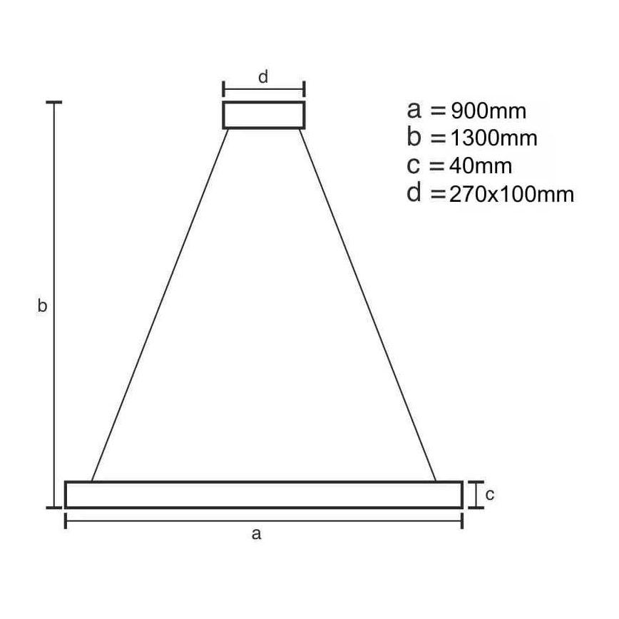 LED Zatemnitveni lestenec na vrvici LED/55W/230V 3000-6500K + Daljinski upravljalnik
