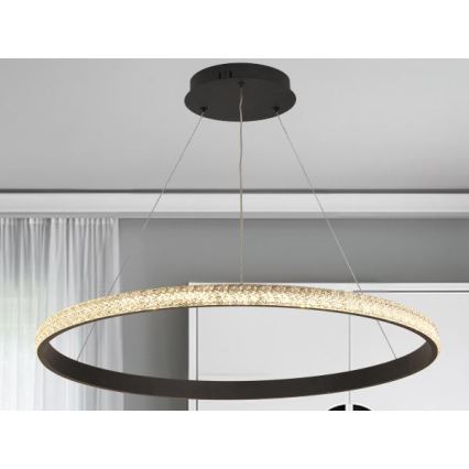 LED Zatemnitveni lestenec na vrvici LED/55W/230V 3000-6500K + Daljinski upravljalnik