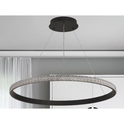 LED Zatemnitveni lestenec na vrvici LED/55W/230V 3000-6500K + Daljinski upravljalnik