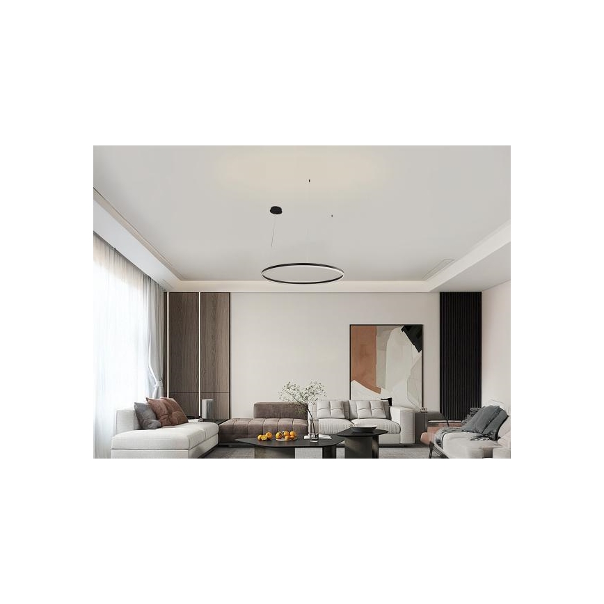 LED Zatemnitveni lestenec na vrvici LED/55W/230V 3000-6500K + Daljinski upravljalnik