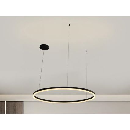 LED Zatemnitveni lestenec na vrvici LED/55W/230V 3000-6500K + Daljinski upravljalnik