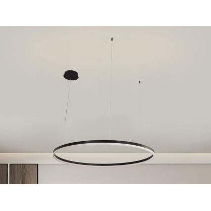 LED Zatemnitveni lestenec na vrvici LED/55W/230V 3000-6500K + Daljinski upravljalnik
