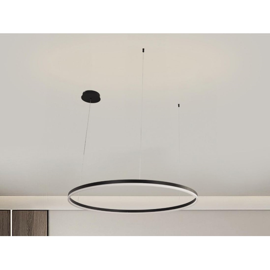 LED Zatemnitveni lestenec na vrvici LED/55W/230V 3000-6500K + Daljinski upravljalnik