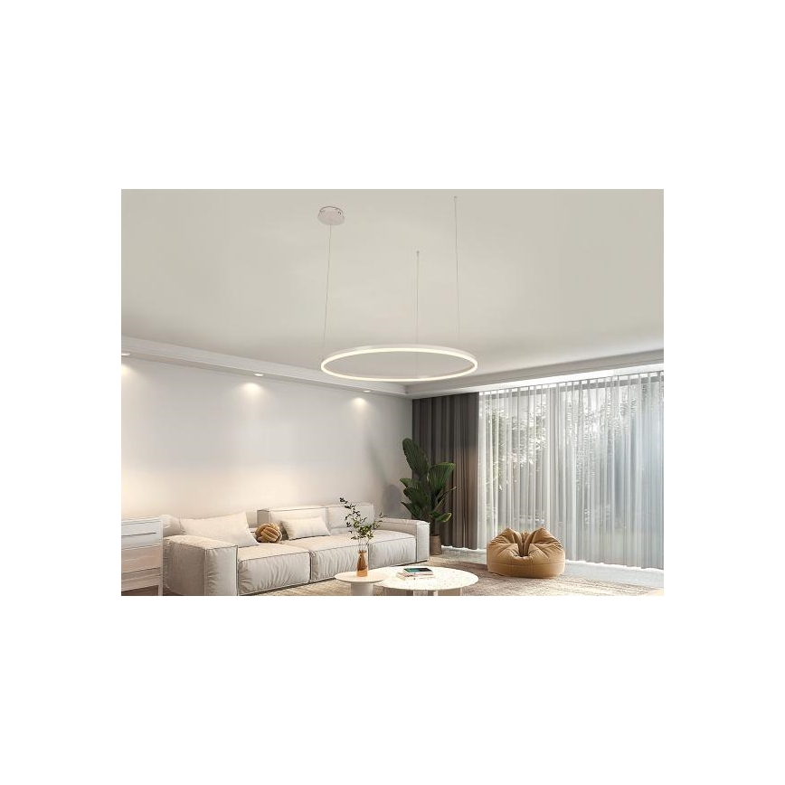 LED Zatemnitveni lestenec na vrvici LED/55W/230V 3000-6500K + Daljinski upravljalnik