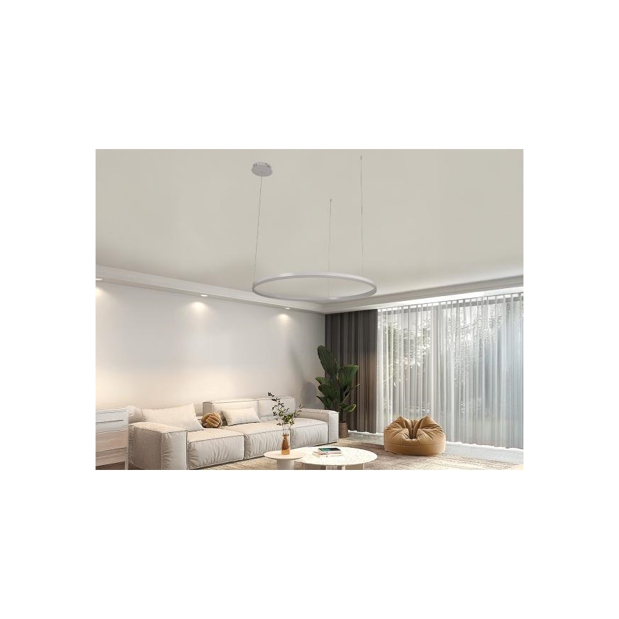 LED Zatemnitveni lestenec na vrvici LED/55W/230V 3000-6500K + Daljinski upravljalnik