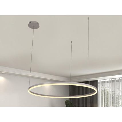 LED Zatemnitveni lestenec na vrvici LED/55W/230V 3000-6500K + Daljinski upravljalnik