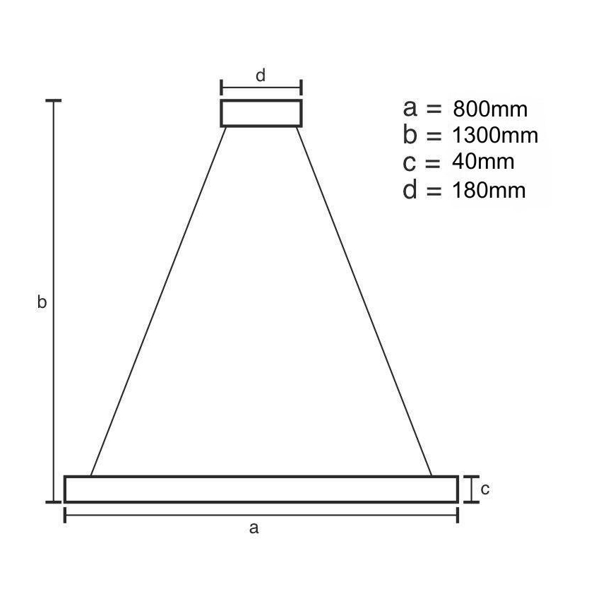 LED Zatemnitveni lestenec na vrvici LED/55W/230V 3000-6500K zlata + Daljinski upravljalnik