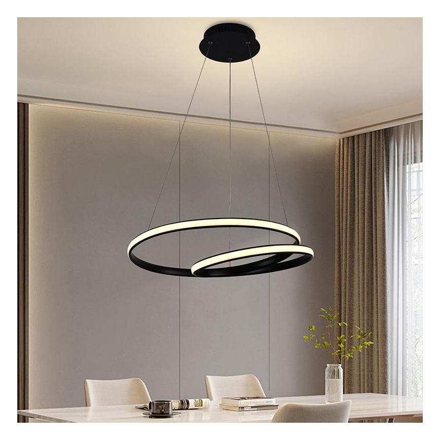 LED Zatemnitveni lestenec na vrvici LED/65W/230V 3000-6500K + Daljinski upravljalnik