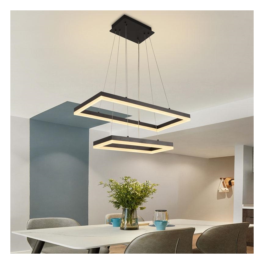 LED Zatemnitveni lestenec na vrvici LED/65W/230V 3000-6500K + Daljinski upravljalnik