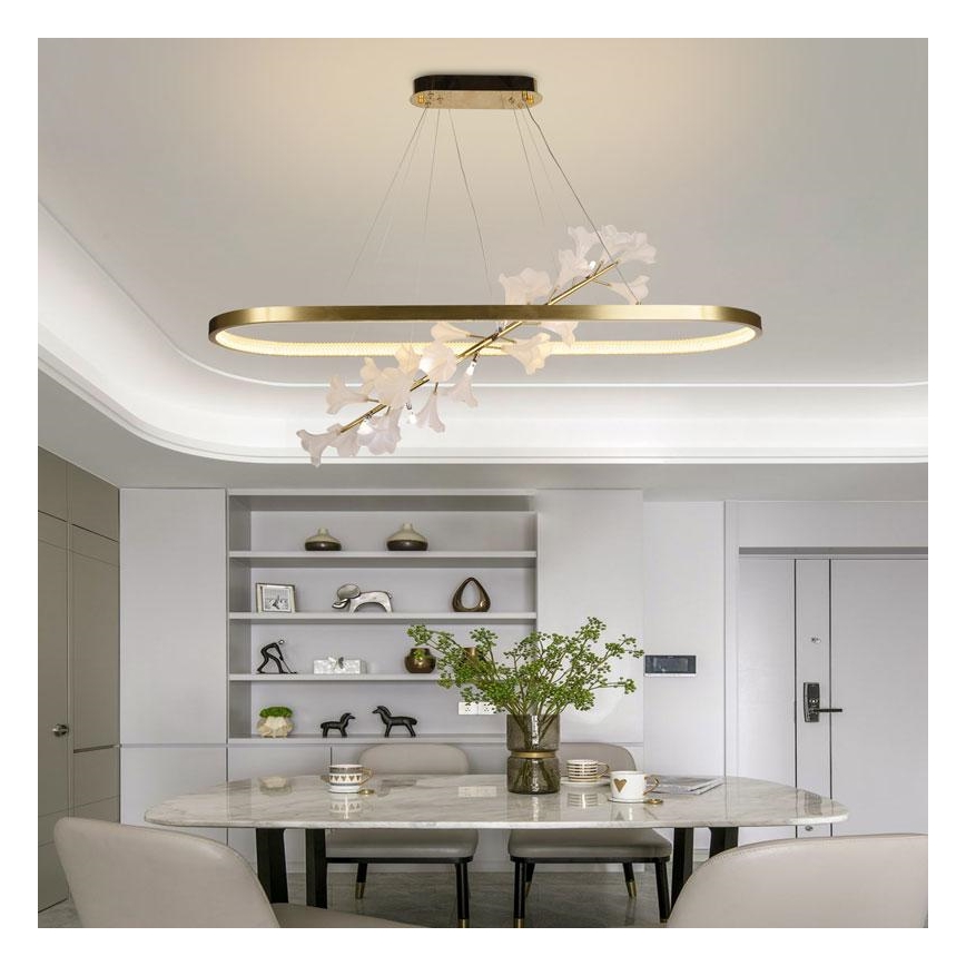 LED Zatemnitveni lestenec na vrvici LED/65W/230V 3000-6500K + Daljinski upravljalnik