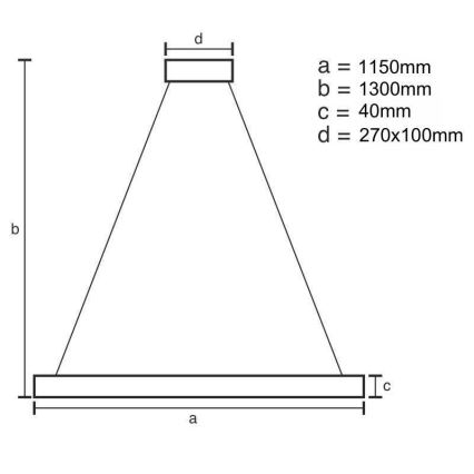 LED Zatemnitveni lestenec na vrvici LED/65W/230V 3000-6500K + Daljinski upravljalnik