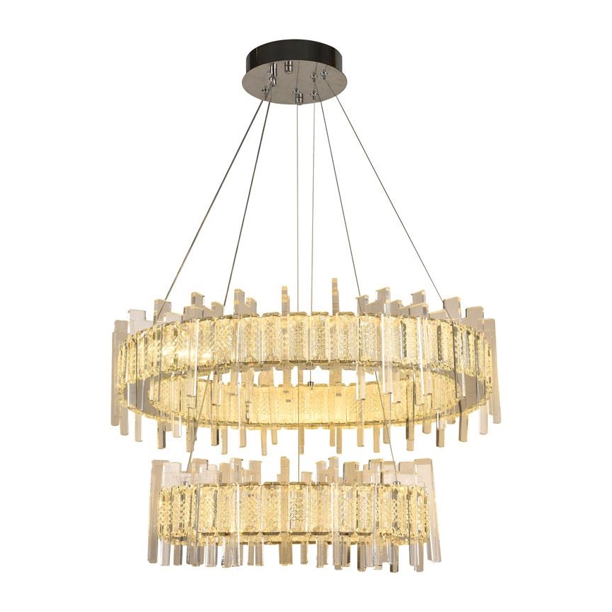 LED Zatemnitveni kristalni lestenec na vrvici LED/65W/230V 3000-6500K + Daljinski upravljalnik