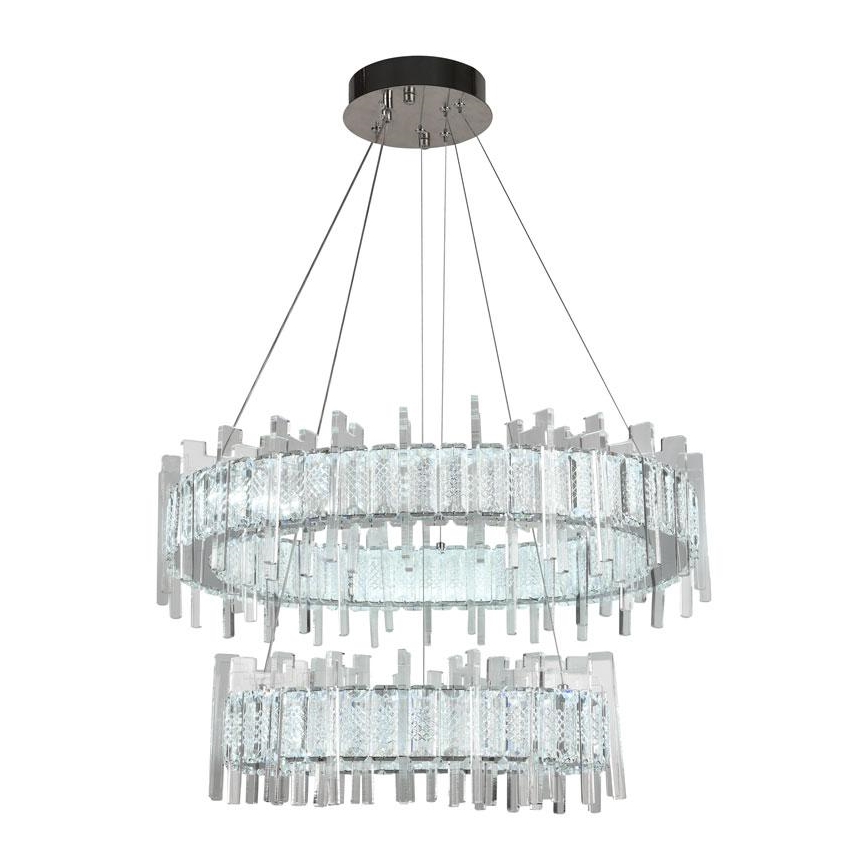 LED Zatemnitveni kristalni lestenec na vrvici LED/65W/230V 3000-6500K + Daljinski upravljalnik