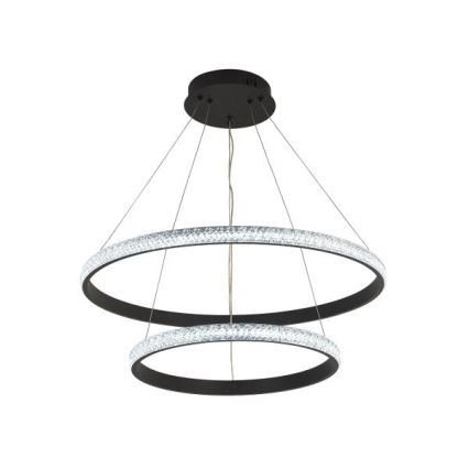 LED Zatemnitveni lestenec na vrvici LED/65W/230V 3000-6500K pr. 60 cm + Daljinski upravljalnik