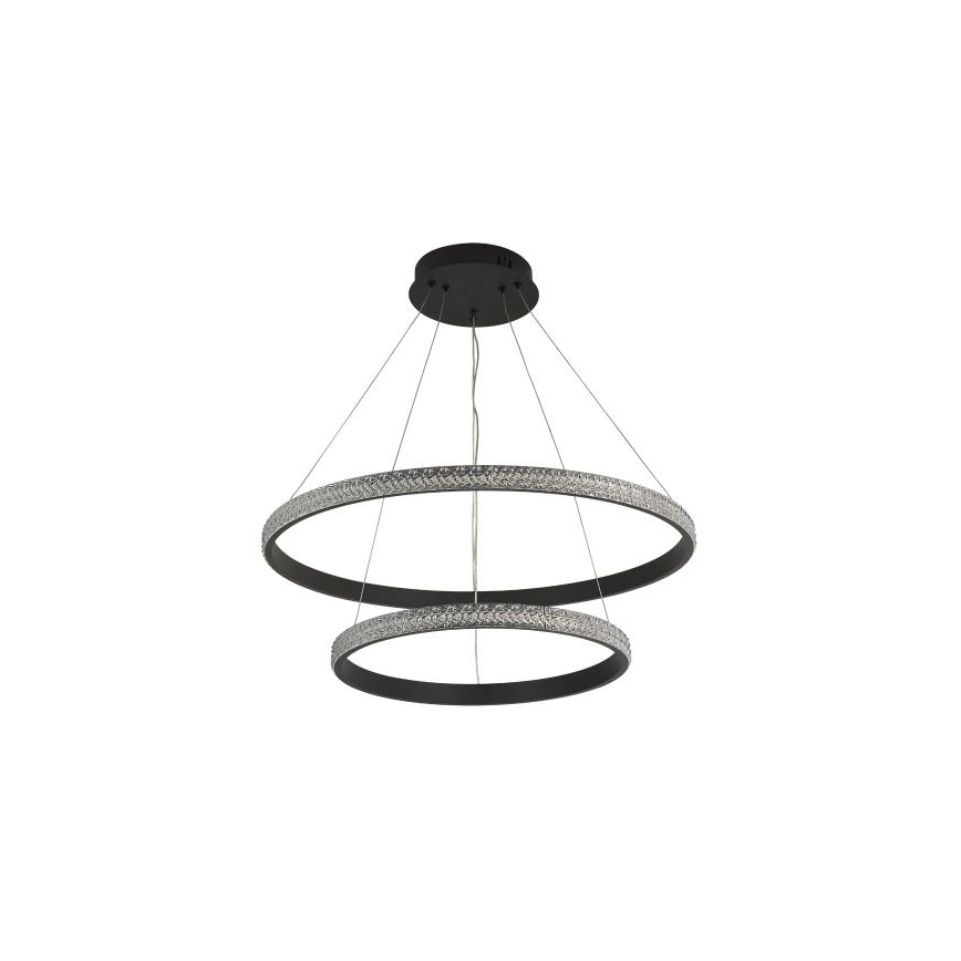 LED Zatemnitveni lestenec na vrvici LED/65W/230V 3000-6500K pr. 60 cm + Daljinski upravljalnik