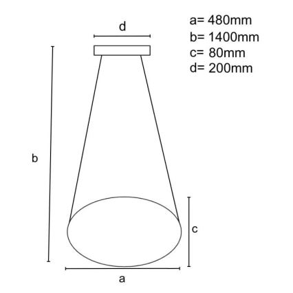 LED Zatemnitveni lestenec na vrvici LED/65W/230V 3000-6500K krom + Daljinski upravljalnik