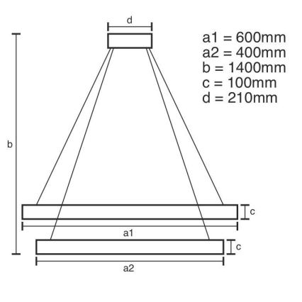 LED Zatemnitven kristal lestenec na vrvici LED/65W/230V 3000-6500K sijajni krom + Daljinski upravljalnik